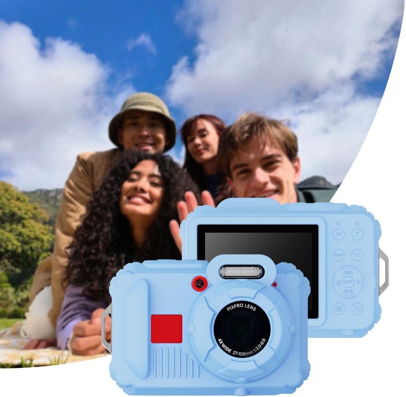 TUOOUT Silicone Case for Kodak Pixpro wpz2 Digital Camera with with Removable Lens Cover and Screen Protector and a Lanyard for Ckodak pixpro wpz2 Accessories -(Light Blue) - Image 3